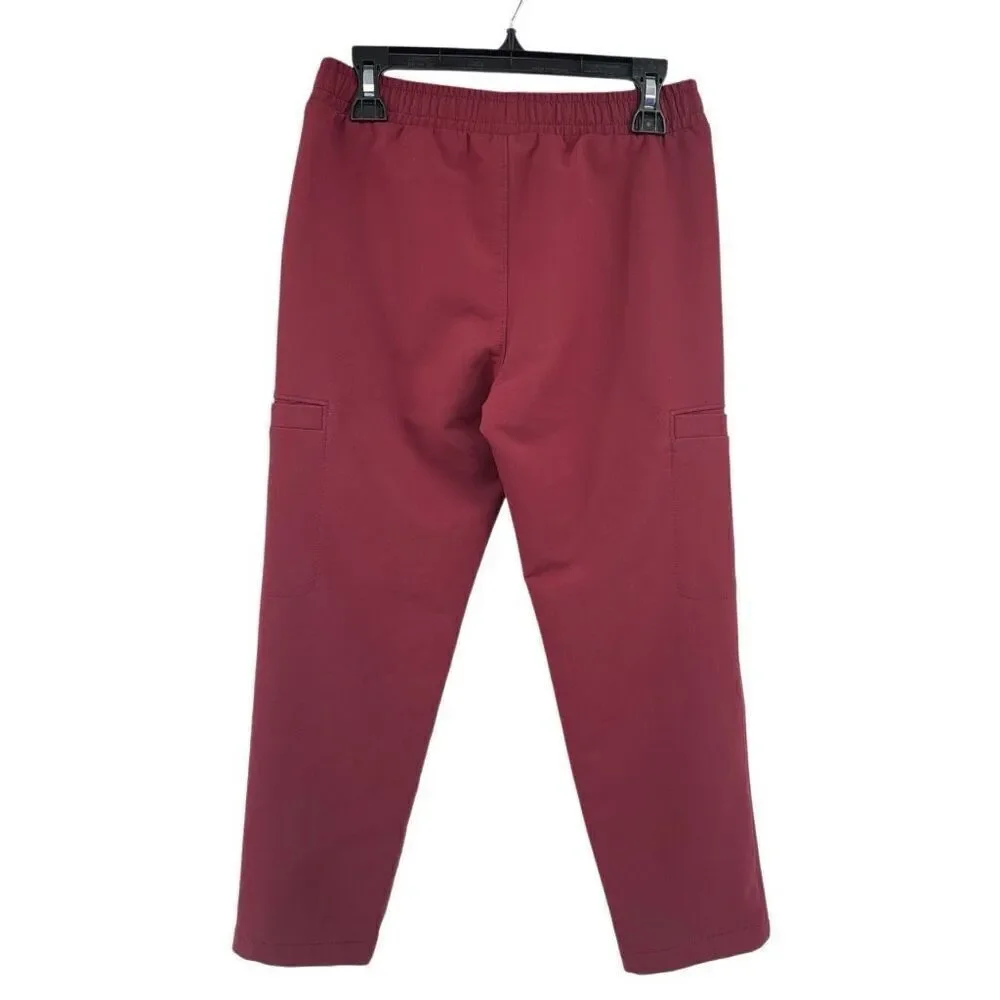 Old Navy Girls StretchTech Cargo Pants Size 8 Scarlet Oak Tapered Performance